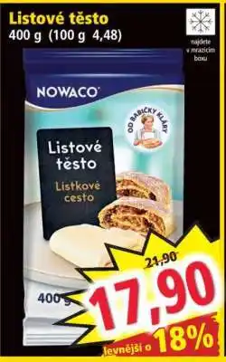 Norma Listové těsto nabídka