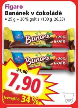 Norma Figaro banánek v čokoládě nabídka