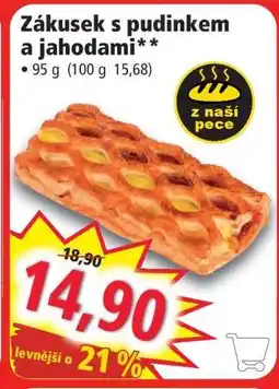 Norma Zákusek s pudinkem a jahodami nabídka