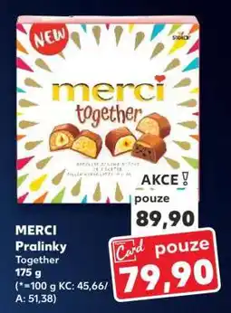 Kaufland MERCI Pralinky Together 175 g nabídka