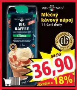 Norma Mléčný kávový nápoj nabídka