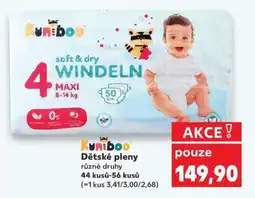 Kaufland Kuniboo Dětské pleny nabídka