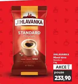 Kaufland JIHLAVANKA Mletá káva Standard 1 kg nabídka