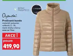 Kaufland PROŠÍVANÁ BUNDA nabídka