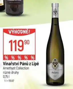 Globus Vinařství Pánů z Lipé Amethyst Collection nabídka