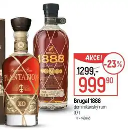 Globus Brugal 1888 dominikánský rum nabídka