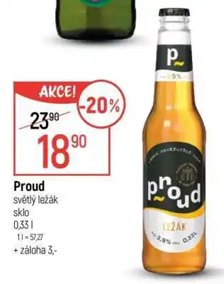 Globus Proud světlý ležák nabídka