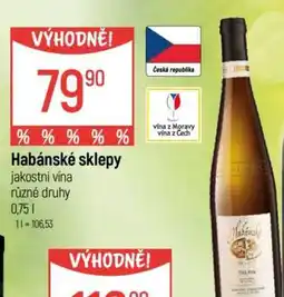 Globus Habánské sklepy jakostní vína nabídka