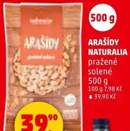 Penny Market Arašídy naturalia pražené nabídka