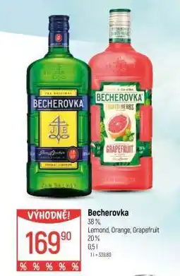 Globus Becherovka nabídka