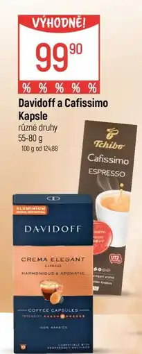 Globus Davidoff a Cafissimo Kapsle nabídka