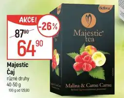 Globus Majestic čaj nabídka