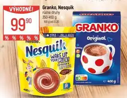 Globus Granko, Nesquik nabídka
