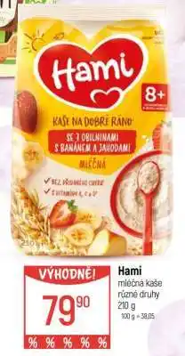 Globus Hami mléčná kaše různé druhy 210 g nabídka