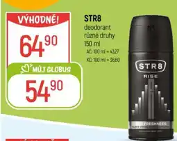 Globus STR8 deodorant různé druhy nabídka