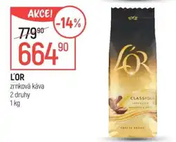 Globus L’OR zrnková káva nabídka