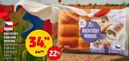 Penny Market Buchtičky karlova koruna tvarohové, makové, povidlové nabídka