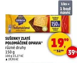 Penny Market Sušenky zlaté polomáčené opavia nabídka