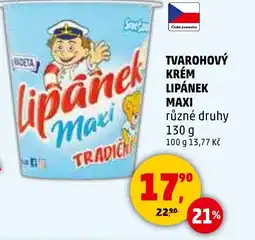 Penny Market Tvarohový krém lipánek maxi nabídka