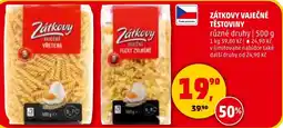 Penny Market Zátkovy vaječné těstoviny nabídka