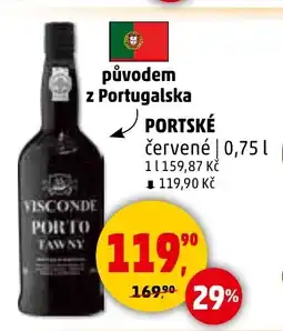 Penny Market Portské červené nabídka