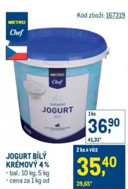 Makro Jogurt bílý krémový 4% nabídka