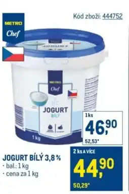 Makro Jogurt bílý 3,8% nabídka
