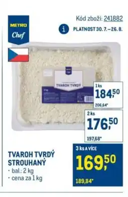 Makro Tvaroh tvrdý strouhaný nabídka