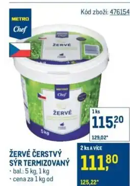 Makro Žervé čerstvý syr termizovaný nabídka