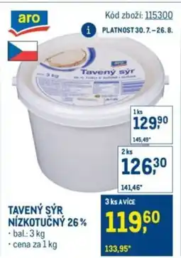 Makro Tavený sýr nízkotučný 26% nabídka
