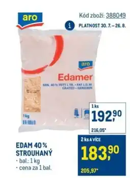 Makro Edam 40% strouhaný nabídka
