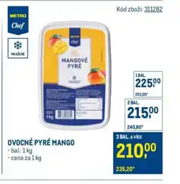 Makro Ovocné pyré mango nabídka
