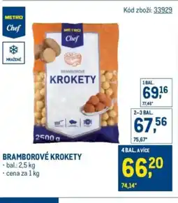 Makro Bramborové krokety nabídka