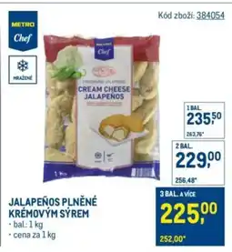 Makro Jalapeños plněné krémovým sýrem nabídka