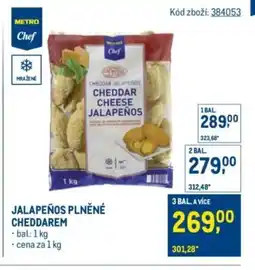Makro Jalapeños plněné cheddarem nabídka
