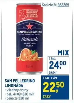 Makro San Pellegrino limonáda nabídka
