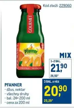 Makro Pfanner nabídka