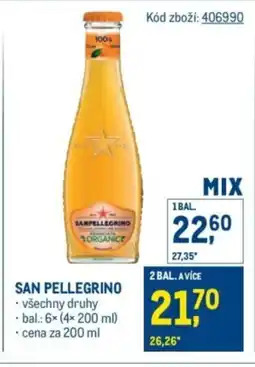 Makro San Pellegrino nabídka