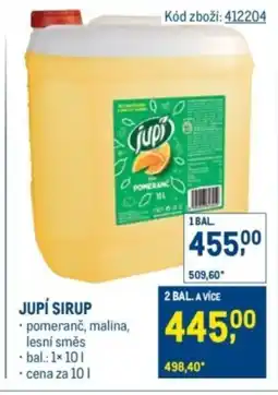 Makro Jupí sirup nabídka