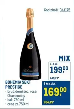 Makro Bohemia sekt Prestige nabídka
