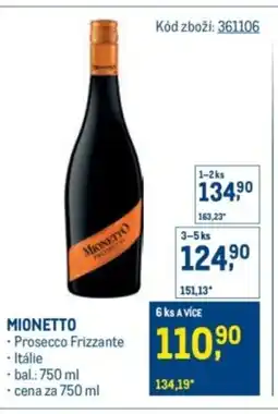 Makro Mionetto nabídka