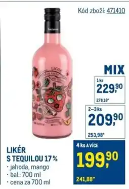 Makro Likér s tequilou 17% nabídka