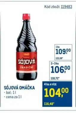 Makro Sójová omáčka nabídka