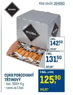 Makro RIOBA Cukr porcovaný trtinovy nabídka