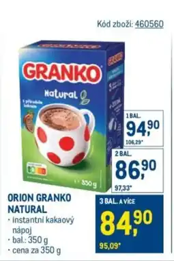 Makro Orion Granko natural nabídka