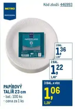 Makro Papírový talíř nabídka