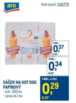 Makro Sáček na hot dog papírový nabídka