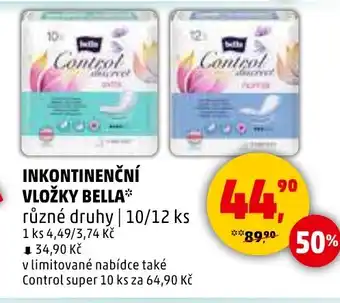 Penny Market Inkontinenční vložky Bella nabídka