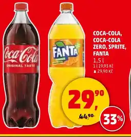 Penny Market COCA-COLA, COCA-COLA Zero, SPRITE, FANTA nabídka