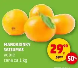 Penny Market Mandarinky satsumas nabídka